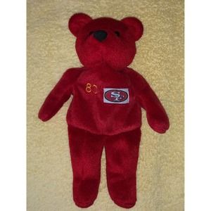 Jerry Rice #80 NFL San Francisco 49ers Beanbag Bear Salvino's Bammers